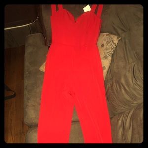 H&M red pant suit